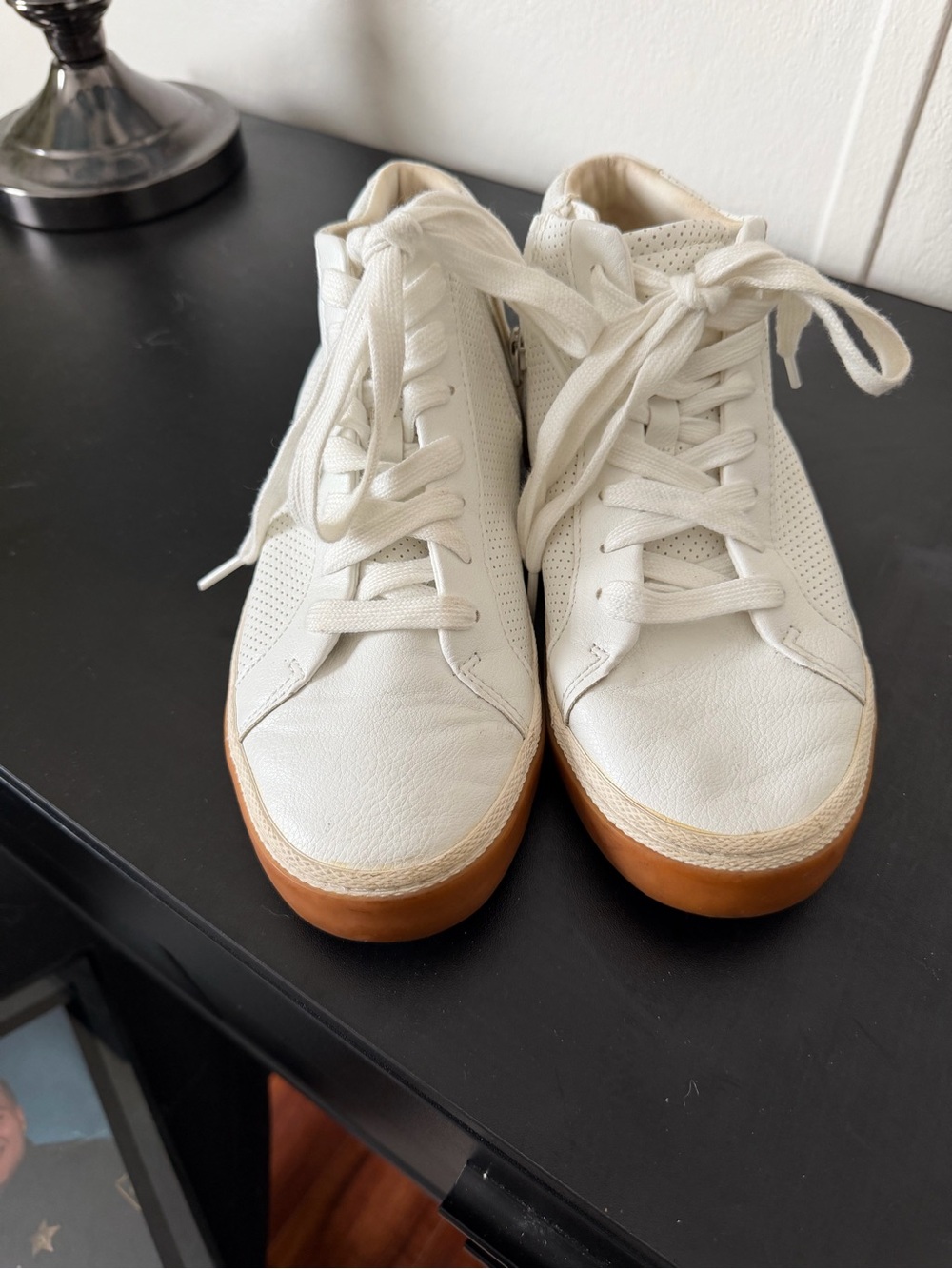 Target White Sneakers with Gum-Tone Outsole